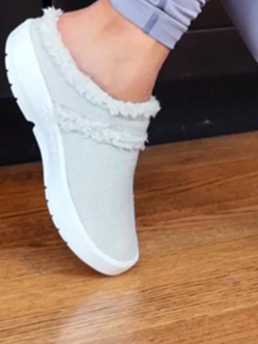 OOFOS OOcoozie Slip on Mule Shoe Light Gray Women's Size 8